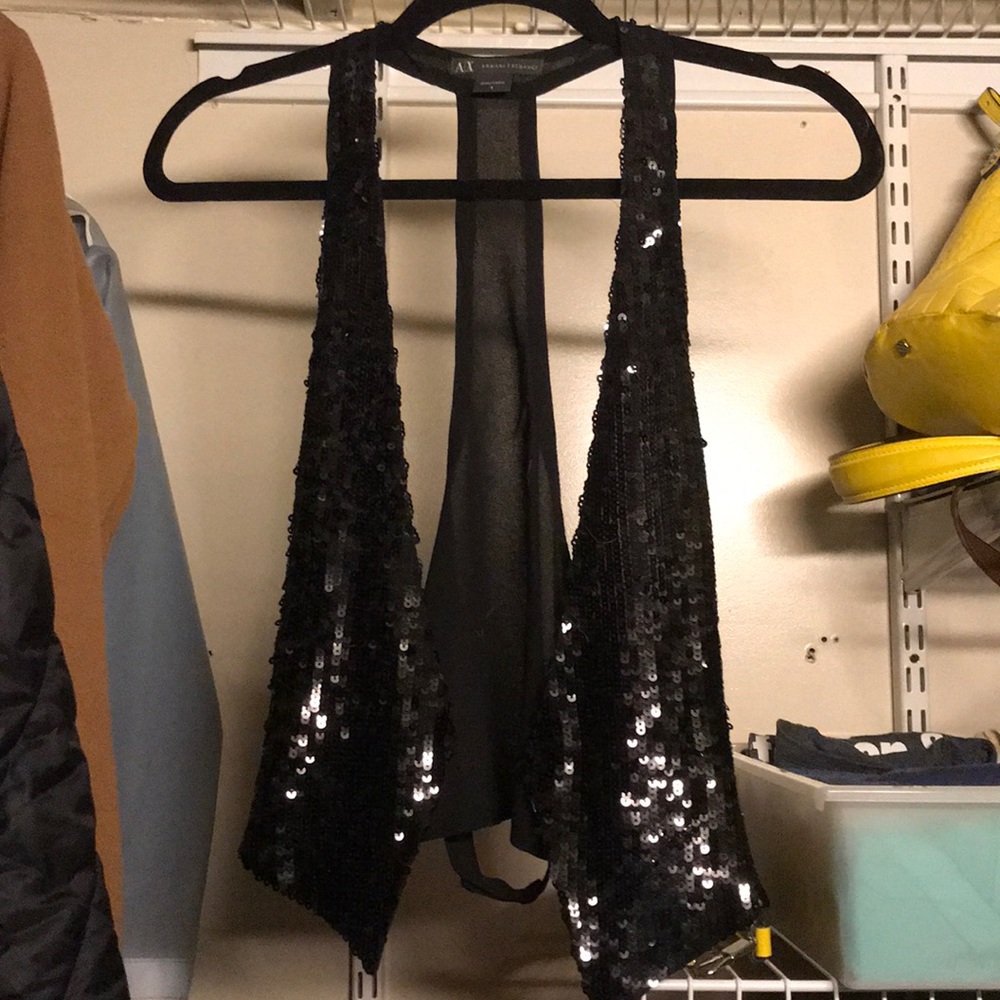 Armani Exchange sequined vest